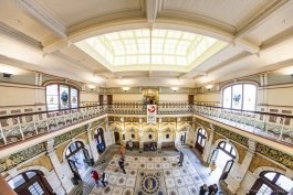 Dunedin Railway Station en fish-eye
