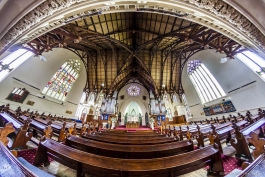 First Church of Otago en fish-eye