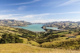 Sur la crête du volcan, Banks Peninsula