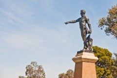 Sculpture du fondateur d'Adélaïde