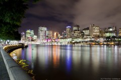 La ville de nuit depuis South Bank