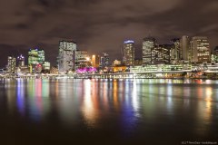 La ville de nuit depuis South Bank