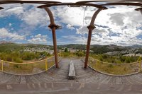 VIsite virtuelle, panoramique sphérique de la ville de Queenstown, Tasmanie