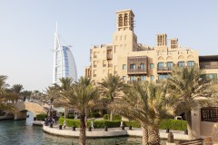 Burj Al Arab, vu depuis le souk Madinat - Dubaï
