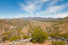 Vue Bunyeroo Gorge lookout
