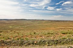 Vue sur la route principale des Flinders depuis Stokes Hill lookout