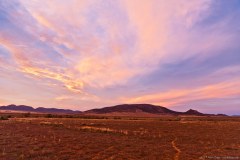 Coucher de soleil sur les Flinders