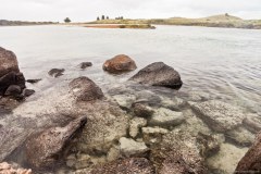 Sable et rochers de Griffiths Island