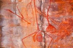 Peinture rupestre datant de plusieurs milliers d'années, Ubirr