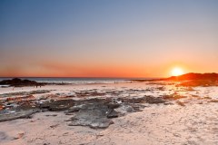 Coucher de soleil sur le port de Broome
