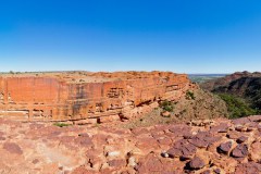Panoramique au bord de la falaise de Kings Canyon