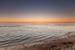 Coucher de soleil, Trealla beach
