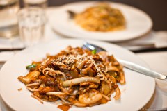 Nouilles sautées, restaurant asiatique de Perth