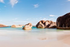 Panoramique d\'Elephant Rocks, William Pool National Park, Australie