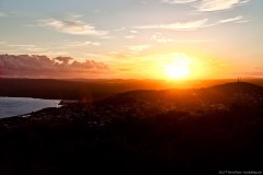 Coucher de soleil sur Albany du mont Clarence