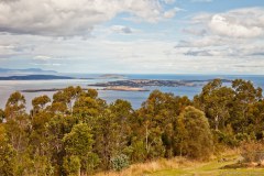 Vue sur Opossum Bay depuis le mont Nelson