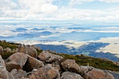 Hobart depuis le mont Wellington