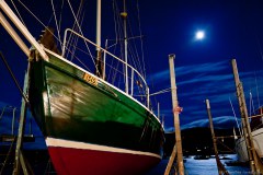 Bateau dans le port de Cygnet, Huon Valley