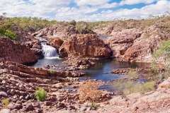 Panoramique des chutes d'Edith Falls