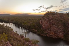 Katherine Falls au coucher du soleil