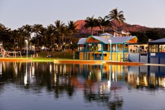 Restaurant au bord du Lagoon