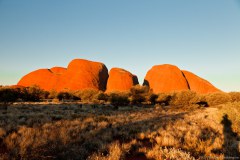 Kata Tjuta (mont Olgas) au coucher du soleil