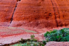Panoramique vertical de la gorge de Walpa, Kata Tjuta (mont Olgas)