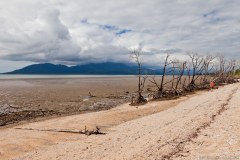 Plage de Cardwell, vue sur Hinchinbrook