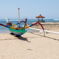 Bateau artisanal plage Sanur Bali Indonesie
