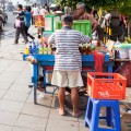 stand de rue Jakarta Indonesie
