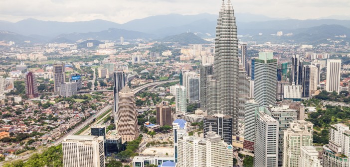 Vue depuis KL Tower Kuala Lumpur Malaisie