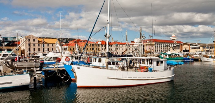 Port d'Hobart et ses bateaux