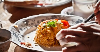 Riz frit Asie
