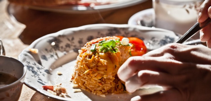 Riz frit Asie