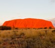Uluru au coucher du soleil