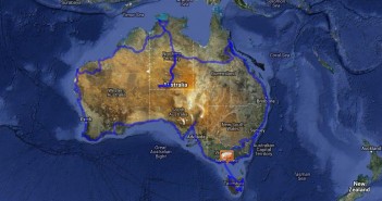 Notre itinéraire en van autour d'Australie