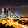 Panoramique nocturne de Perth