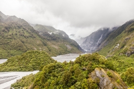 Vue sur Franz Josef Glacier