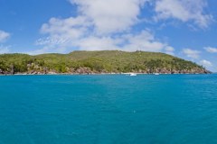 Panoramique de Hook Island depuis le bateau