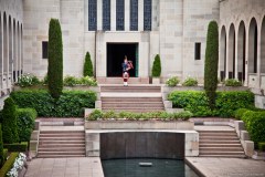 Cérémonie de clôture du War Memorial of Canberra, hommage au soldat inconnu