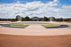 Vue sur Canberra depuis le Parlement