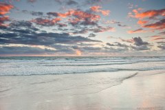 Coucher de soleil sur la plage de Geraldton