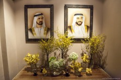 Portrait de Sheikh Mohammed à gauche, Dubaï