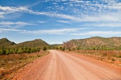 Une des routes principales des Flinders Range, 35kms de piste
