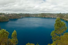 Panoramique du Blue Lake, Mount Gambier