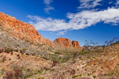 La chaîne montagneuse des East Mac Donnell Ranges