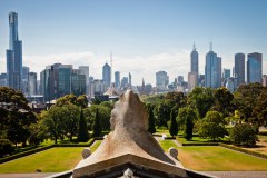 Vue de la ville depuis le Shrine of Remembrance