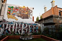 Arrière cours taguée, quartier de Fitzroy