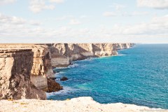 Les falaises de la grande baie australienne