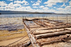 Ancien ponton, lac Saint Clair, Cradle Mountain National Park